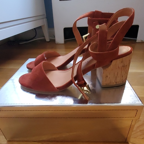 Sigerson Morrison cork heel city sandal - Picture 2 of 6